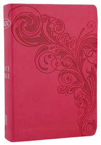 NKJV Large Print Compact Reference Bible, Pink Leathertouch