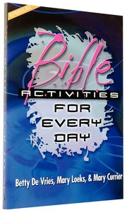 Bible Activities For Every Day Bible Activities For Every Day