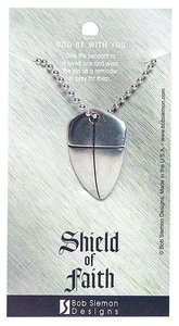Pendant: Shield of Faith Large (Lead-free Pewter) Pendant: Shield of Faith Large (Lead-free Pewter)