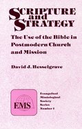 Emss #01: Scripture and Strategy Paperback
