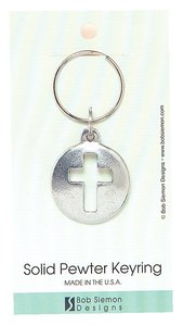 Keyring: Cut-Out Cross (Lead-free Pewter) Keyring: Cut-Out Cross (Lead-free Pewter)