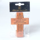 Cross: The Lord Bless You and Keep You (Numbers 6:24-26) (Mahogany) Plaque