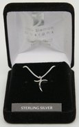 Pendant: Cross Double Crescent (Solid Sterling Silver) Jewellery