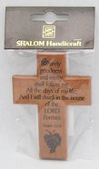 Cross: Surely Goodness and Mercy Will Follow Me (Mahogany) Plaque