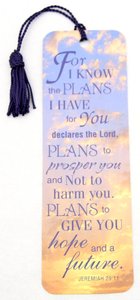 Tassel Bookmark: For I Know the Plans I Have For You... Tassel Bookmark: For I Know the Plans I Have For You...