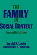 Family in Social Context Hardback