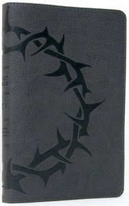 ESV Thinline Trutone Charcoal Crown Design Red Letter Edition ESV Thinline Trutone Charcoal Crown Design Red Letter Edition
