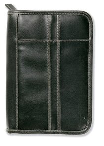 Bible Cover Distressed Leather-Look Black Medium Bible Cover Distressed Leather-Look Black Medium