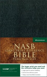 NASB Updated Giant Print Reference Black Indexed Personal Size NASB Updated Giant Print Reference Black Indexed Personal Size
