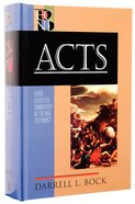 Acts (Baker Exegetical Commentary On The New Testament Series) Hardback