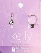 Earrings Kelly Design: Hoop Heart With Cross (Lead-free Pewter) Jewellery