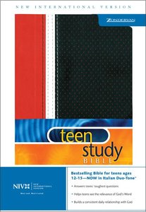 NIV Teen Study Bible Red/Black Italian Duo-Tone NIV Teen Study Bible Red/Black Italian Duo-Tone