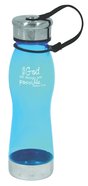 Water Bottle 600ml: Blue With God All Things Are Possible (Hand Wash Only) Homeware