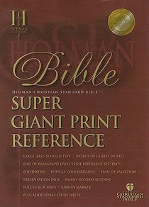 HCSB Super Giant Print Reference Burgundy (Red Letter Edition) HCSB Super Giant Print Reference Burgundy (Red Letter Edition)
