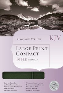 KJV Cornerstone Large Print Compact Black/Pine Flap (Red Letter Edition) KJV Cornerstone Large Print Compact Black/Pine Flap (Red Letter Edition)