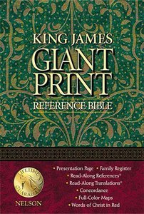 KJV Giant Print Reference Bible Burgundy KJV Giant Print Reference Bible Burgundy