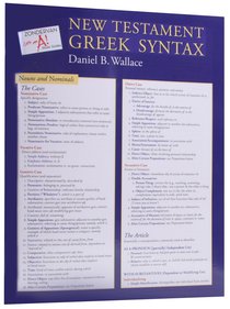 Zondervan Get An A! New Testament Greek Syntax Sheet Zondervan Get An A! New Testament Greek Syntax Sheet