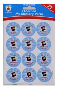 Shape Stickers: I Learned My Memory Verse! Shape Stickers: I Learned My Memory Verse!