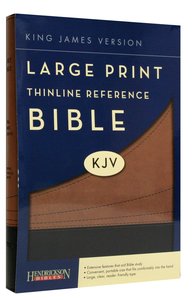 KJV Large Print Thinline Reference Bible Cocoa/Black (Red Letter Edition) KJV Large Print Thinline Reference Bible Cocoa/Black (Red Letter Edition)