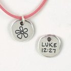 Symbols of Faith Pendant: Flower Luke 12:27 Jewellery