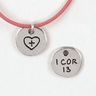 Symbols of Faith Pendant: Heart 1 Corinthians 13 Jewellery