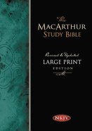 NKJV Macarthur Study Large Print Black (Black Letter Edition) Bonded Leather