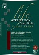 NLT Life Application Study Indexed Bible Burgundy Large Print (Red Letter Edition) Bonded Leather