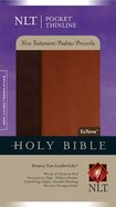 NLT Pocket Thinline New Testament, Psalms & Proverbs Brown/Tan Imitation Leather