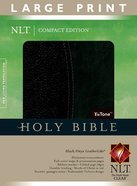 NLT Compact Large Print Bible Indexed Black Onyx (Red Letter Edition) Imitation Leather