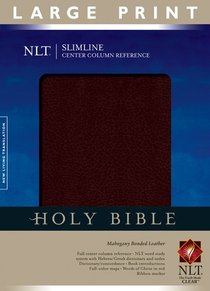 NLT Slimline Center Column Reference Large Print Mahogany (Red Letter Edition) NLT Slimline Center Column Reference Large Print Mahogany (Red Letter Edition)