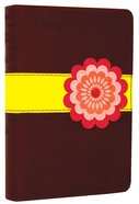 NLT Compact Bible Pink Flower With Burnt Sienna/Sour Apple (Black Letter Edition) Imitation Leather