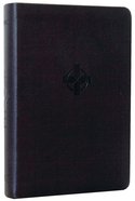 NLT Compact Bible Black Cross (Black Letter Edition) Imitation Leather