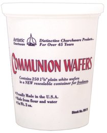 Communion Bread: Plain Round (1 1/8") (Rw-70) (250 Wafers) Communion Bread: Plain Round (1 1/8") (Rw-70) (250 Wafers)