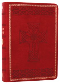 HCSB Compact Large Print Crimson Red Celtic Design HCSB Compact Large Print Crimson Red Celtic Design