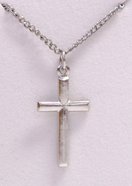 Pendant: Cross Rounded (Pewter) Jewellery