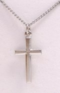 Pendant: Cross Outline Small (Pewter) Jewellery