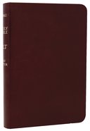 NLT Compact Bible Burgundy (Red Letter Edition) Imitation Leather