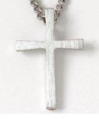Pendant: Flared Cross (Pewter) Jewellery