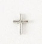 Lapel Pin 100% Lead Free Pewter Round Thin Cross Jewellery