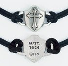 Bracelet: Cross Shield Adjustable (100% Lead-free Pewter) Jewellery