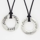 Pendant: Organic: Faith Hope Love (Lead-free Pendant) Jewellery