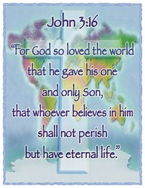 Poster Large: John 3:16 Poster Large: John 3:16