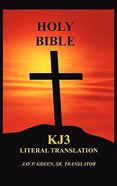 Kj3 Literal Translation Bible Memorial Edition Hardcover Hardback