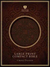 HCSB Compact Large Print Dark Brown Cross Design HCSB Compact Large Print Dark Brown Cross Design