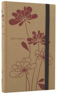 NIV Thinline Craft Bible Red Blossoms (Red Letter Edition) Hardback