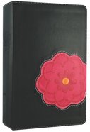NIV Teen Study Bible Black Licorice/Hot Pink Flower Imitation Leather