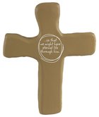 Squeezable Foam Rubber Cross: Tan, Eternal Life General Gift
