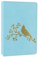 NIV Compact Thinline Bible Flora and Fauna Song Bird Turquoise (Red Letter Edition) Imitation Leather