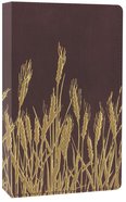 NIV Thinline Bible Flora and Fauna Burgundy Gold/Wheat (Red Letter Edition) Imitation Leather