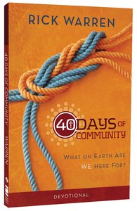 40 Days of Community: Better Together (Devotional Journal) 40 Days of Community: Better Together (Devotional Journal)